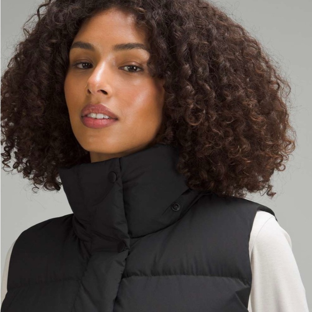 Lululemon Wunder Puff Oversized Super-Cropped Vest Black, 4 EXCELLENT CONDITION - Picture 5 of 13